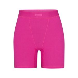 NWT SKIMS hot pink soft lounge boxer